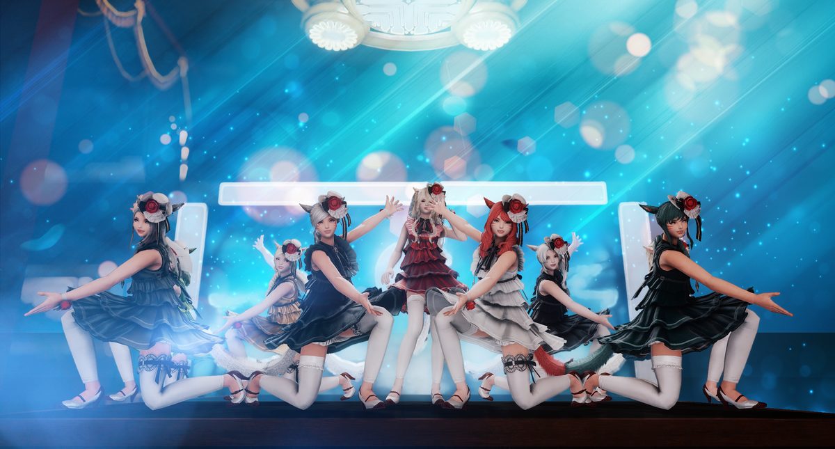 The Songbirds performing in-game